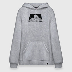 Толстовка-худи оверсайз Пауэр из Человек Бензопила, цвет: меланж