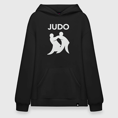 Худи оверсайз Warriors judo / Черный – фото 1