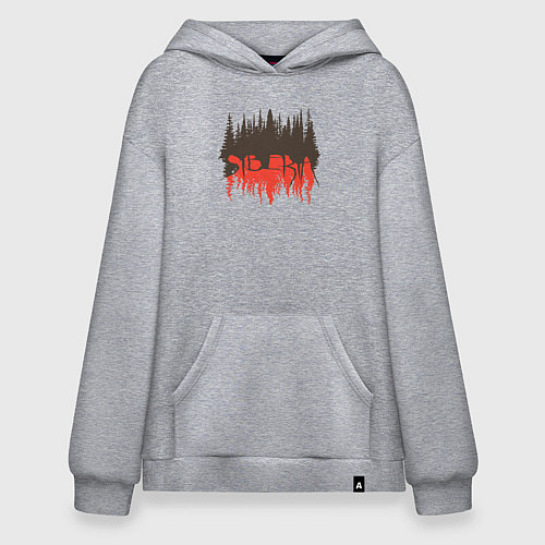 Худи оверсайз Syberia / Меланж – фото 1