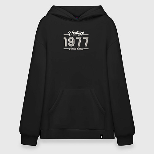 Худи оверсайз Лимитированный выпуск 1977 / Черный – фото 1