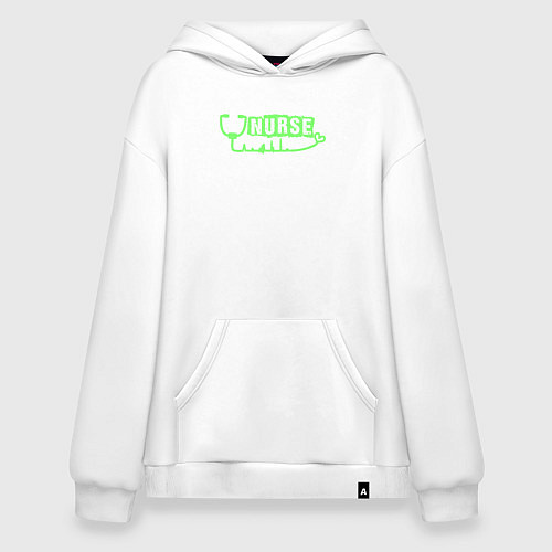 Худи оверсайз Медицинская сестра / Белый – фото 1