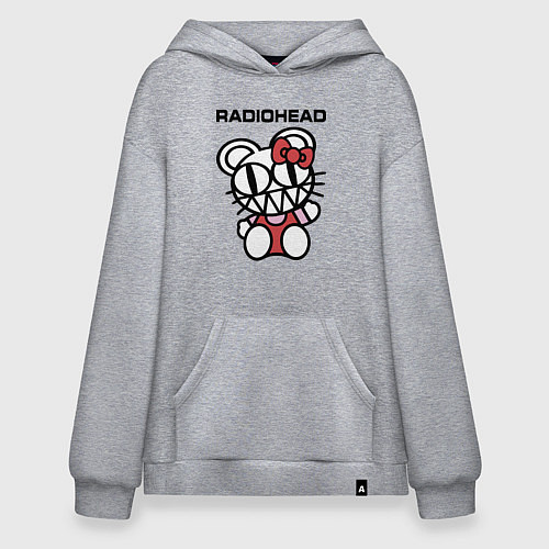 Худи оверсайз Radiohead toy / Меланж – фото 1