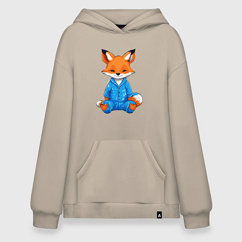 Худи оверсайз Приключения Лапутика / Миндальный – фото 1