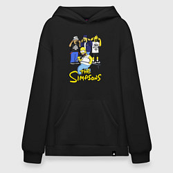 Толстовка-худи оверсайз Simpsons - Cypress hill, цвет: черный
