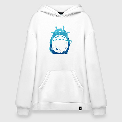 Худи оверсайз Blue Totoro / Белый – фото 1