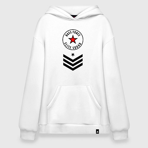 Худи оверсайз Сила басов - элитный отряд / Белый – фото 1