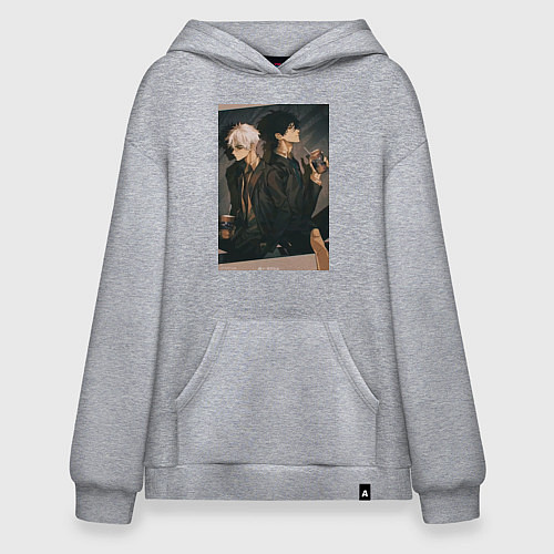 Худи оверсайз Гуан Лу Сяоши Чэн / Меланж – фото 1