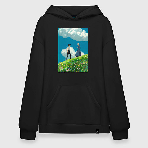 Худи оверсайз Хаул Софи Хаттер / Черный – фото 1