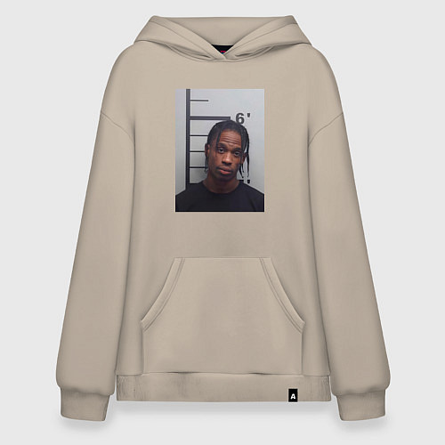 Худи оверсайз Travis Scott magshot / Миндальный – фото 1