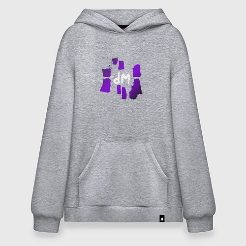 Худи оверсайз Depeche Mode - devotional world tour / Меланж – фото 1