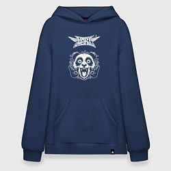 Толстовка-худи оверсайз Babymetal rock panda, цвет: тёмно-синий