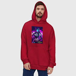 Толстовка-худи оверсайз League of Legends Akali Kda, цвет: красный — фото 2