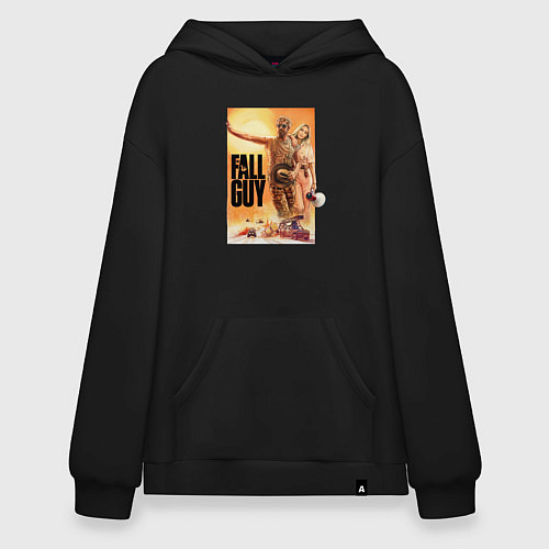 Худи оверсайз Эмили Блант и Райан Гослинг каскадеры / Черный – фото 1