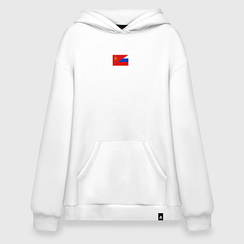 Худи оверсайз Россия символ минимализм / Белый – фото 1