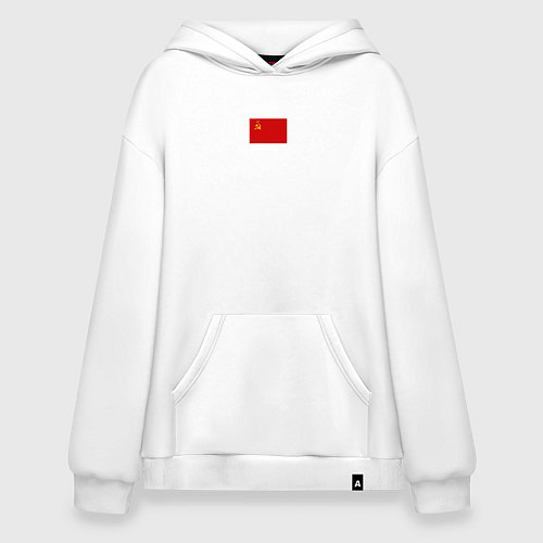 Худи оверсайз Советы минимализм / Белый – фото 1