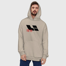 Толстовка-худи оверсайз Lixiang, цвет: миндальный — фото 2