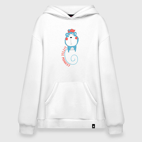 Худи оверсайз Little monkey / Белый – фото 1