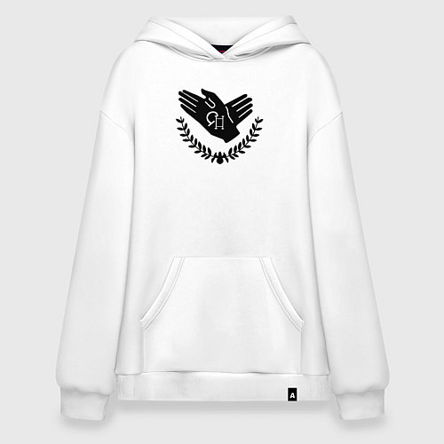 Худи оверсайз Вайолет Эвергарден руки / Белый – фото 1