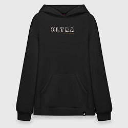 Толстовка-худи оверсайз Depeche Mode - Ultra logo, цвет: черный