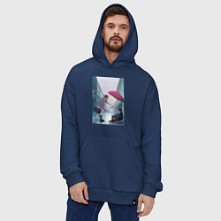 Толстовка-худи оверсайз Хиёри Ики Ято, цвет: тёмно-синий — фото 2