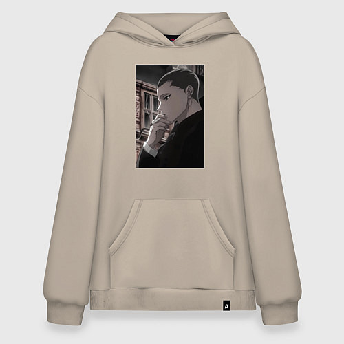 Худи оверсайз Ведьма и чудовище Ашаф / Миндальный – фото 1