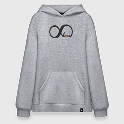 Толстовка-худи оверсайз Бесконечный баскетбол, цвет: меланж
