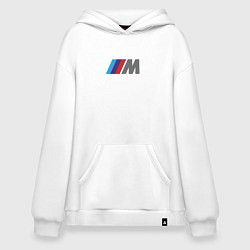 Толстовка-худи оверсайз BMW logo sport, цвет: белый