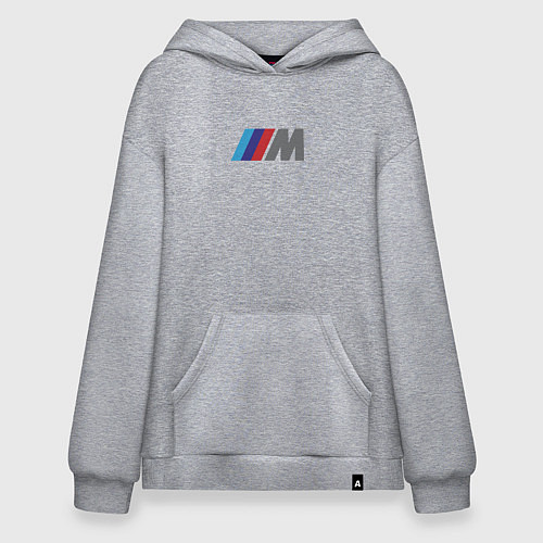Худи оверсайз BMW logo sport / Меланж – фото 1