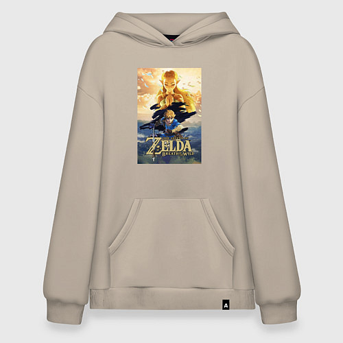 Худи оверсайз Легенда о зельде / Миндальный – фото 1