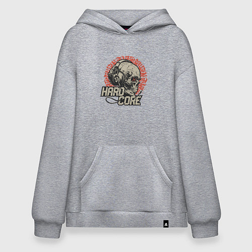 Худи оверсайз Хардкор музыка / Меланж – фото 1