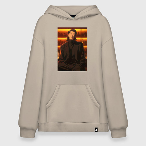 Худи оверсайз Магическая битва Сугуру Гэто Маг антагонист / Миндальный – фото 1