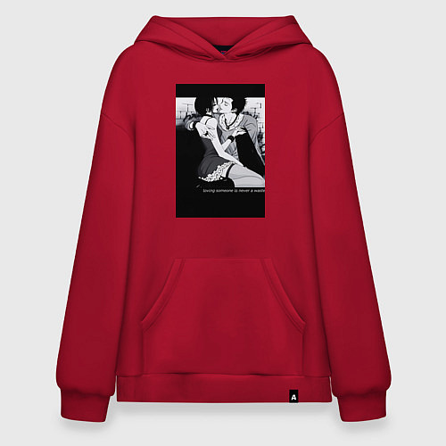 Худи оверсайз Нана Осаки Вокалистка панк-группы / Красный – фото 1