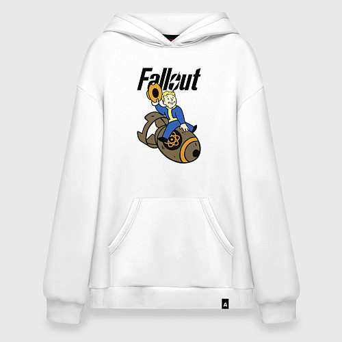 Худи оверсайз Vault bomb rider / Белый – фото 1