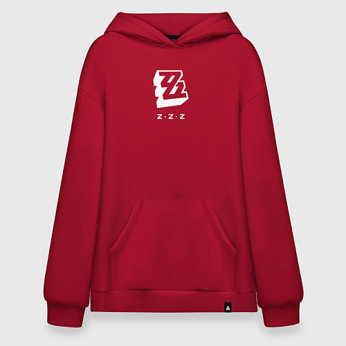 Худи оверсайз Zenless Zone Zero logo / Красный – фото 1