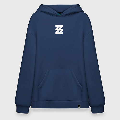 Худи оверсайз Zenless Zone Zero logotype / Тёмно-синий – фото 1