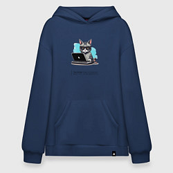 Худи оверсайз Кот бухгалтер с описанием