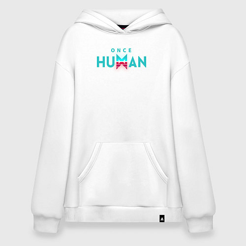 Худи оверсайз Once human logo / Белый – фото 1