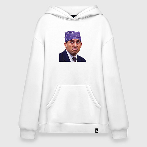 Худи оверсайз Prison mike Michael Scott офис / Белый – фото 1