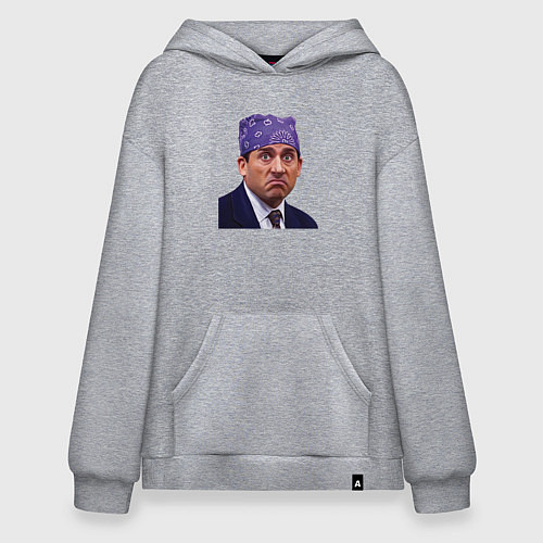 Худи оверсайз Prison mike Michael Scott офис / Меланж – фото 1