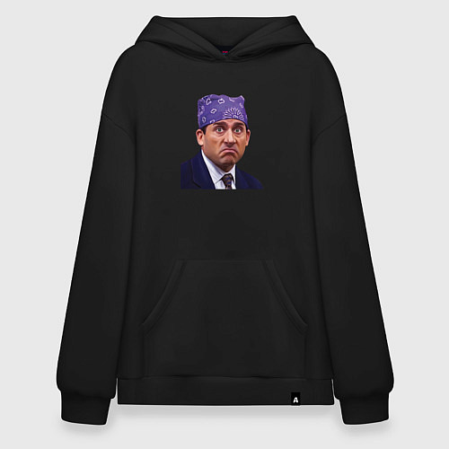 Худи оверсайз Prison mike Michael Scott офис / Черный – фото 1