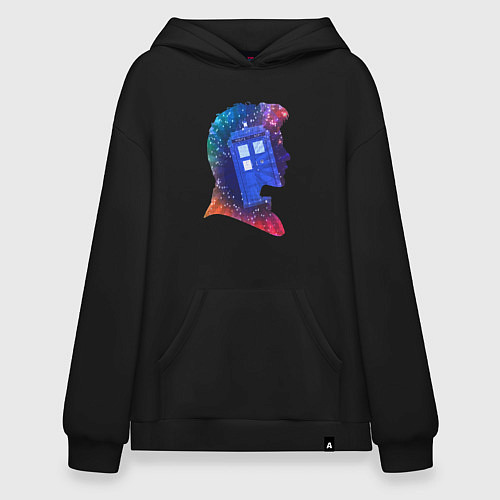 Худи оверсайз Tardis and doctor / Черный – фото 1