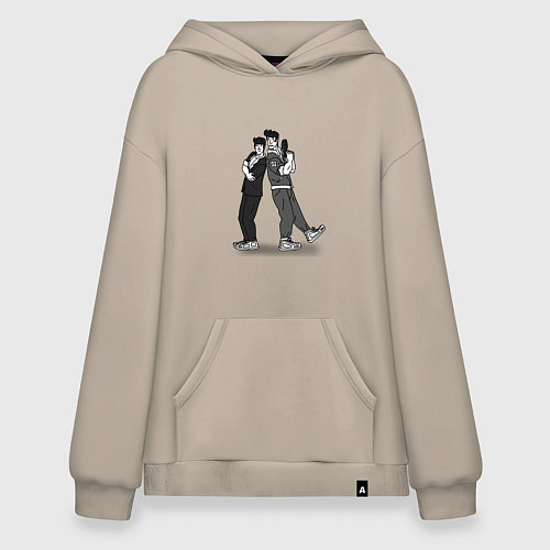 Худи оверсайз Таймскип / Миндальный – фото 1