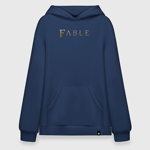Худи оверсайз Fable logo / Тёмно-синий – фото 1