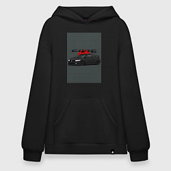 Толстовка-худи оверсайз Honda Civic, цвет: черный