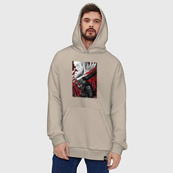 Толстовка-худи оверсайз Griffith and Gats, цвет: миндальный — фото 2