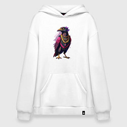 Худи оверсайз Ворона увешанная украшениями