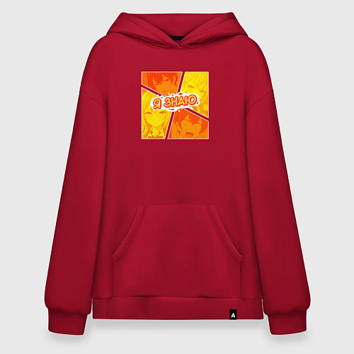 Худи оверсайз Аля иногда кокетничает со мной по-русски - Я знаю / Красный – фото 1