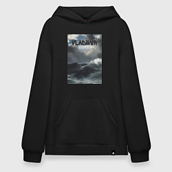 Толстовка-худи оверсайз Vladimir шторм, цвет: черный