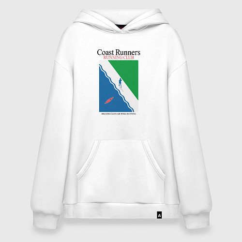 Худи оверсайз Running club / Белый – фото 1