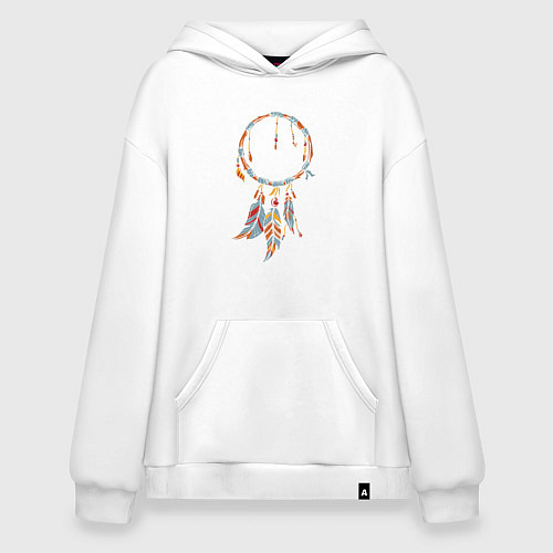 Худи оверсайз Амулет ловец снов / Белый – фото 1